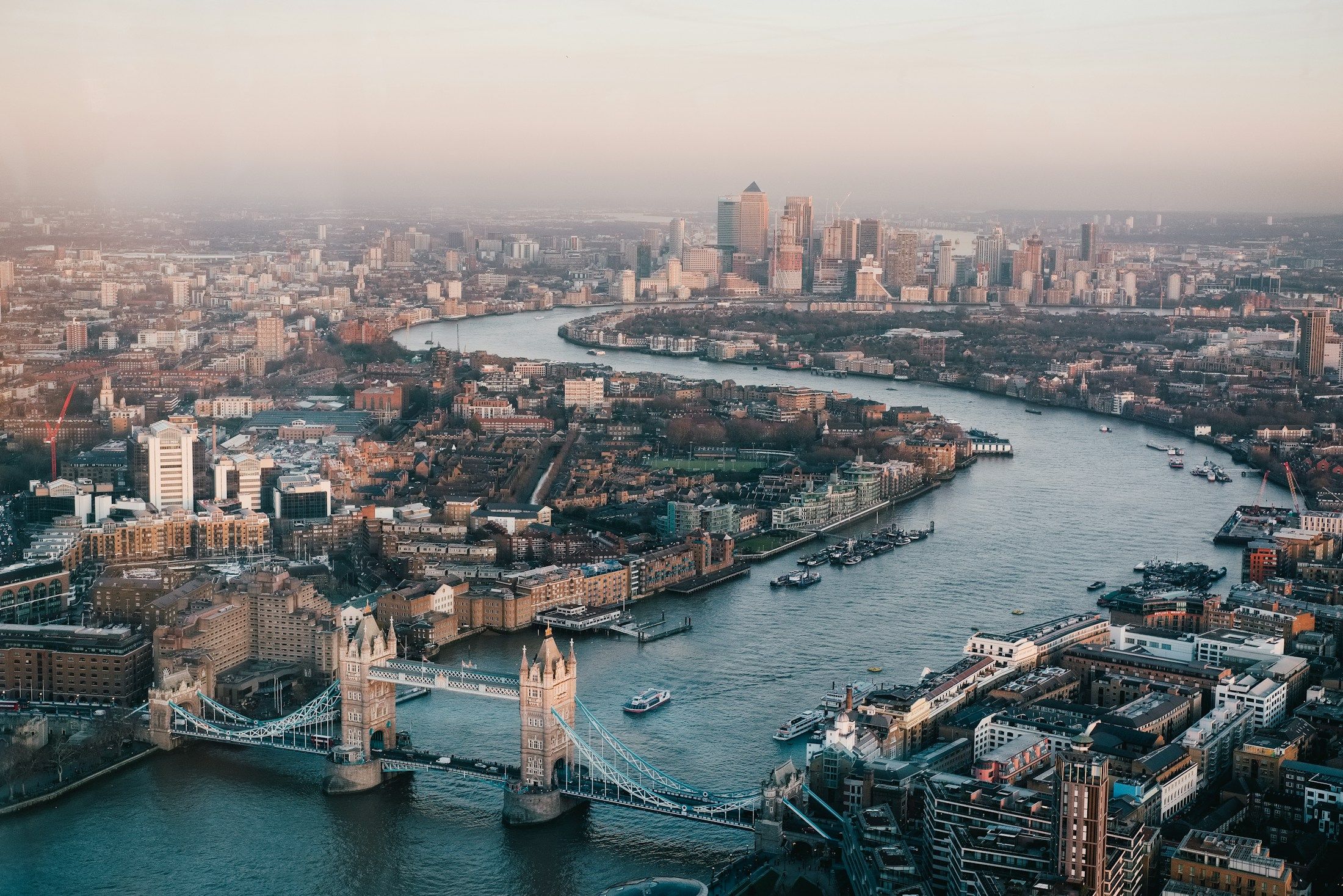 The River Thames and London skyline
